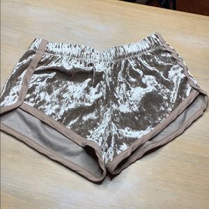 Velvet shorts